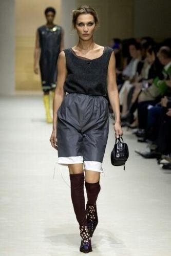 Bella Hadid was one of 15 models working the Prada show