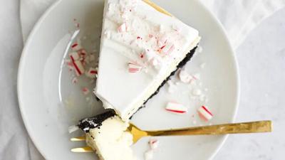 Recipe: Peppermint White Chocolate Cheesecake