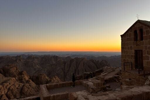 On Mount Sinai in the Saint Catherine valley, hotels are under construction as part of Egypt's new tourism megaproject