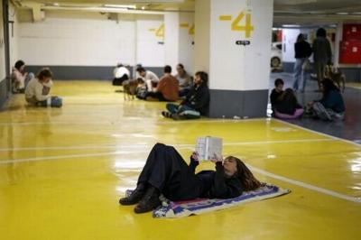 Israelis were taking shelter underground for the second time in less than a year