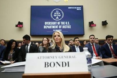 US Attorney General Pam Bondi testifying before the House Judiciary Committee
