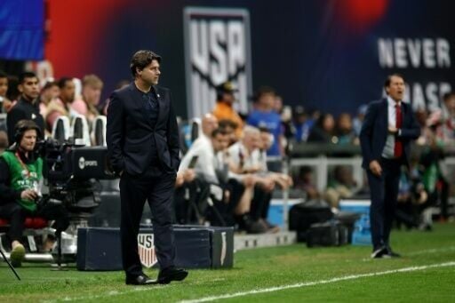 United States head coach Mauricio Pochettino looks on during his team's painful defeat to Belgium