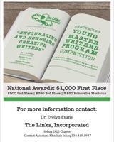 The Links Incorporated announces creative writing competition for high school students