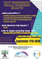 Applications open for TRHT Emergency Small Business Grants to help business affected by COVID