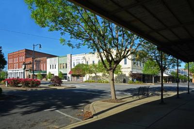 Historic building being barricaded downtown Demopolis