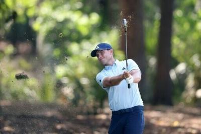 Sweden's Ludvig Aberg has a one-shot lead after the first round of the US PGA Tour RBC Heritage