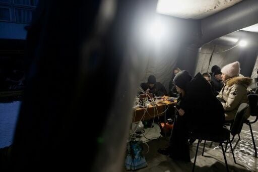 Residents in the town of Vyshgorod said the power cuts had made work "hell"