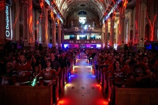 By the time the NHL playoffs started, the ornate Cathedral of St John the Evangelist in Quebec was ready to host