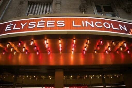 The entrance to the newly renovated Elysees Lincoln cinema
