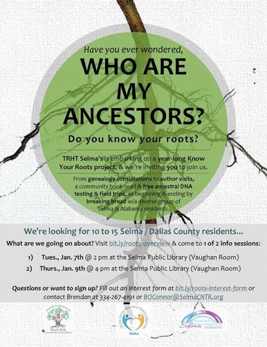 “Know Your Roots” project to explore ancestry in Selma, Dallas County
