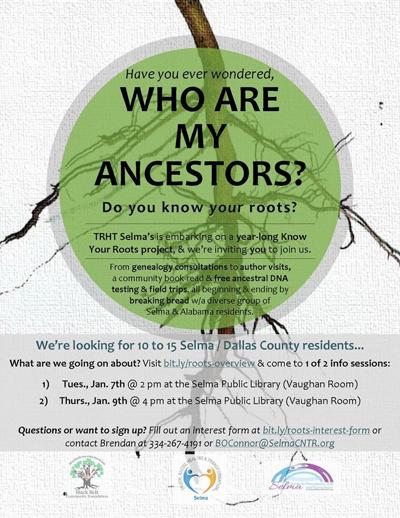 “Know Your Roots” project to explore ancestry in Selma, Dallas County