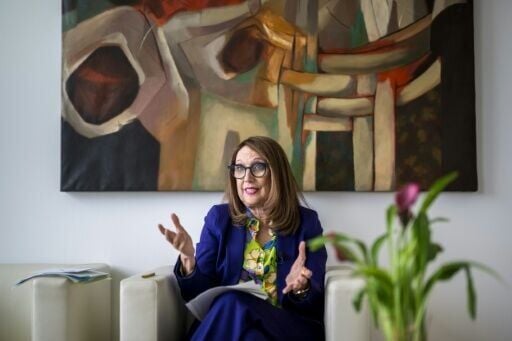 Rebeca Grynspan during an interview in 2024