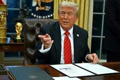 'Won't affect a shark': Trump signs order against paper straws