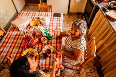 Holidays bring people together around food.