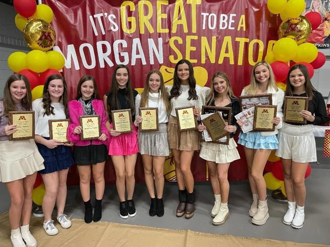 Morgan cheerleaders recognized at annual fall sports banquet