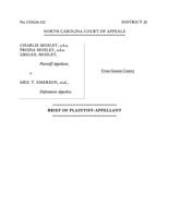 FNF - NC - Lawsuit Mosley v Emerson Plaintiff Appeal NCCOA April 13