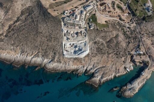 Milos Mayor Manolis Mikelis has called the construction project on the island an 'environmental crime'