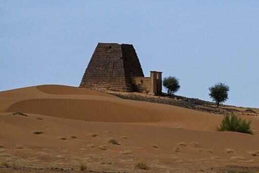 The pyramids of Meroe were once Sudan's most visited heritage site, but have stood largely abandoned for three years of war
