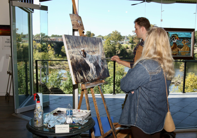 Jared Knox at fourth annual Wetumpka Wildlife Arts Festival