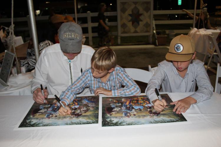 Boys and Winky signing print