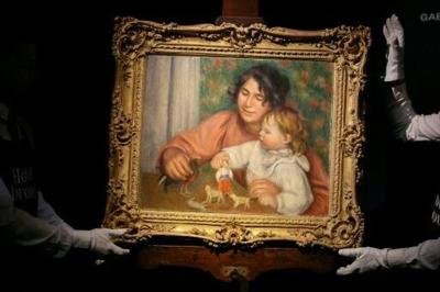 The painting as presented by the Drouot auction house last month