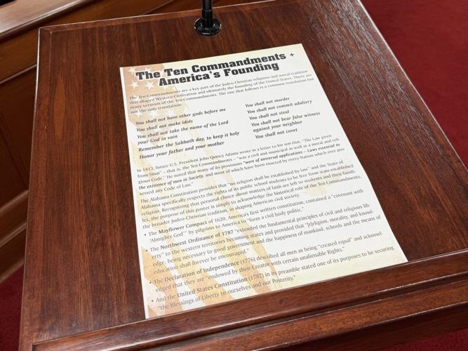 Ten Commandments poster from ADN