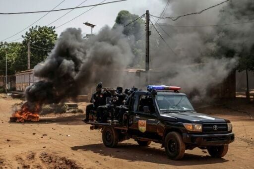 Clashes broke out with protesters on the day Embalo landed in Congo-Brazzaville