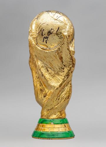 Replica World Cup trophy used by Argentina during on-pitch celebrations for sale