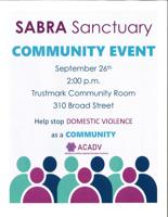 SABRA Sanctuary to host community event on combating domestic violence