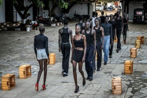 Models from the Juba-based agency Jubalicious practice their catwalk skills