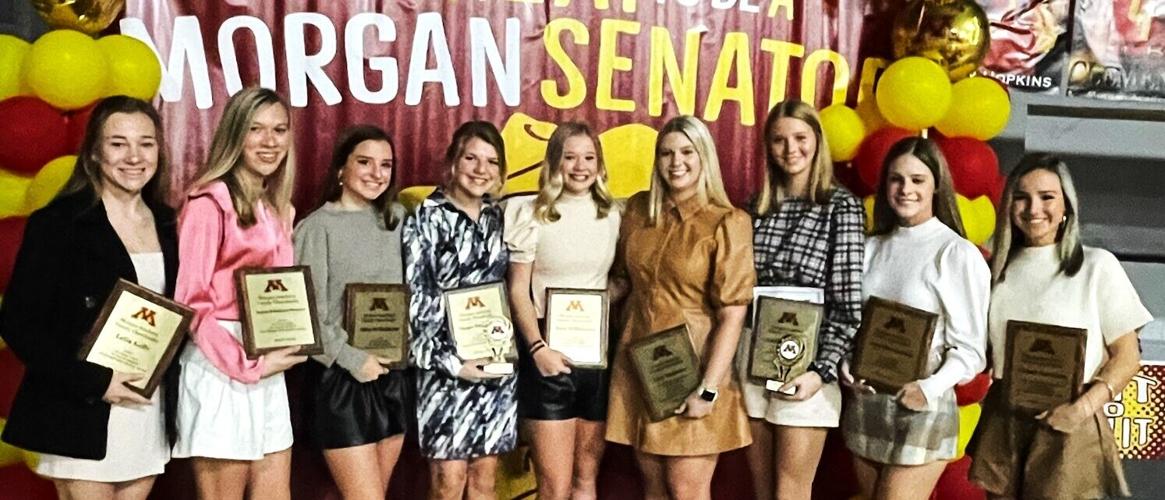 Morgan cheerleaders recognized at annual fall sports banquet