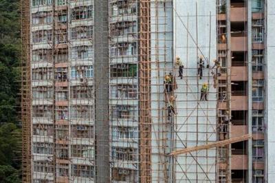 Hong Kong is one of the world's last remaining cities to use bamboo frames for modern construction and building repair