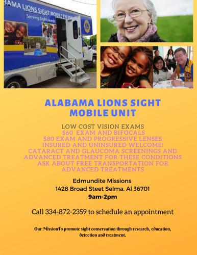 Alabama Lions Sight to hold low-cost eye exams in Selma