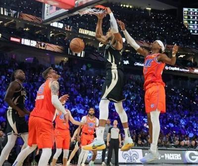 Giannis, Lillard named to NBA Cup all-tournament team
