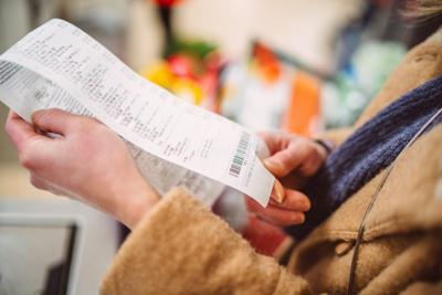 Grocery receipt