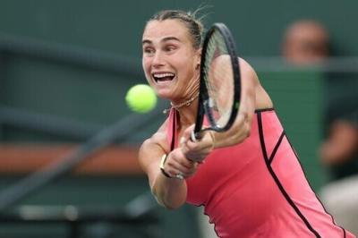 World number one Aryna Sabalenka is through to the Indian Wells final for a third time after beating Czech Linda Noskova in the semi-finals