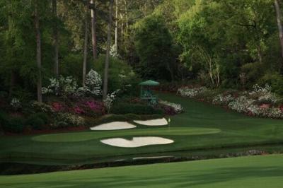 Augusta National's 12th green awaits players ahead of this week's 90th edition of the Masters, the first major of the season