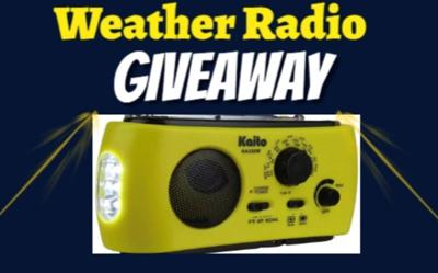 Weather radio giveaway