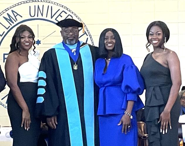 Dr. Stanford Angion with his wife Athenia and daughters Ivana and Kendra..JPG