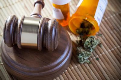 Gavel and medical cannabis