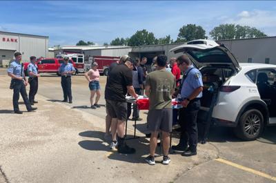 Montgomery fire fighters offering smoke alarms