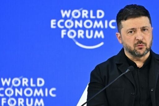 Ukrainian President Volodymyr Zelensky gave a fiery address at Davos
