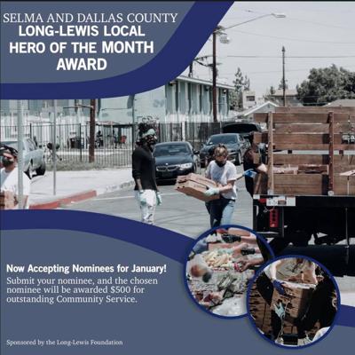 Long-Lewis accepting nominations for January Hero of the Month