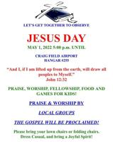Jesus Day at Craig Field Airport is May 1