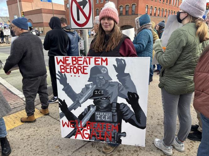 'we'll beat em again' sign