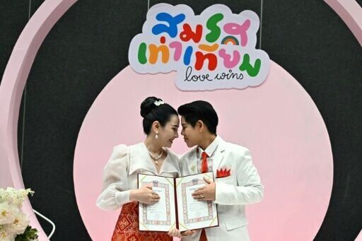 Nearly 2,000 LGBTQ couples wed as Thai same-sex marriage law comes into force