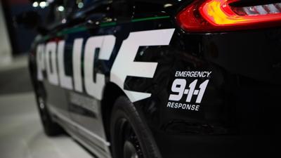 Police car stock image