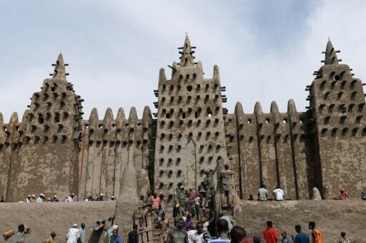 People replastered the Great Mosque of Djenne, one of Mali's major tourist draws, in June 2025
