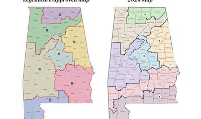 Congressional map comparison from ADN