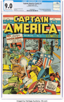 Rare Captain America No. 1 comic sells for over  $722,000 at auction